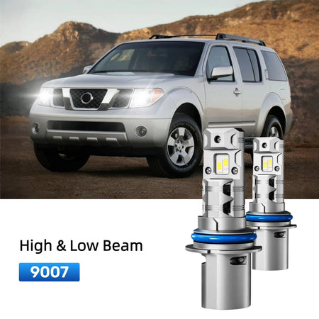 Best 9007 LED headlight bulbs replacement for 2005-2012 Nissan Pathfinder