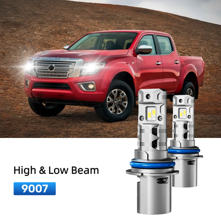 Best 9007 LED headlight bulbs replacement for 2005-2024 Nissan Frontier