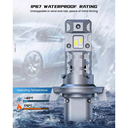 2005 Nissan Sentra LED headlamp bulbs with reliable waterproof performance