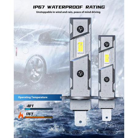 2005 Volkswagen Beetle LED headlamp bulbs with reliable waterproof performance