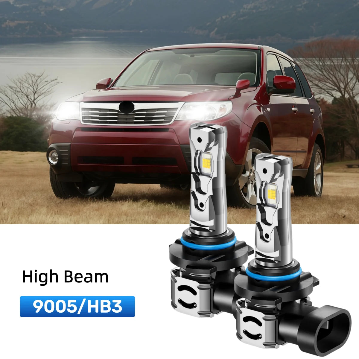 Best 9005 LED high beam bulbs replacement for 2006-2008 Subaru Forester