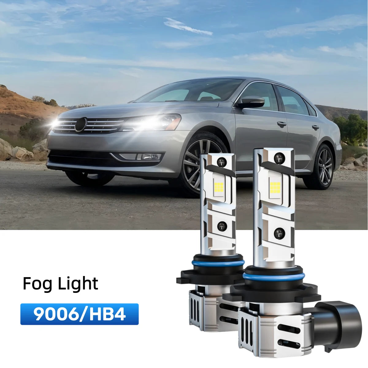 Best 9006 LED fog light bulbs replacement for 2006-2010 Volkswagen Passat