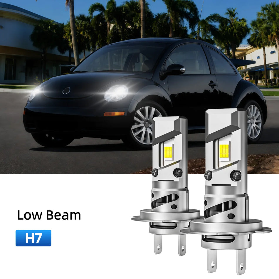 Fit for 2006-2010 Volkswagen Beetle H7 LED Headlight Bulbs Upgrade | Brighter and Safer