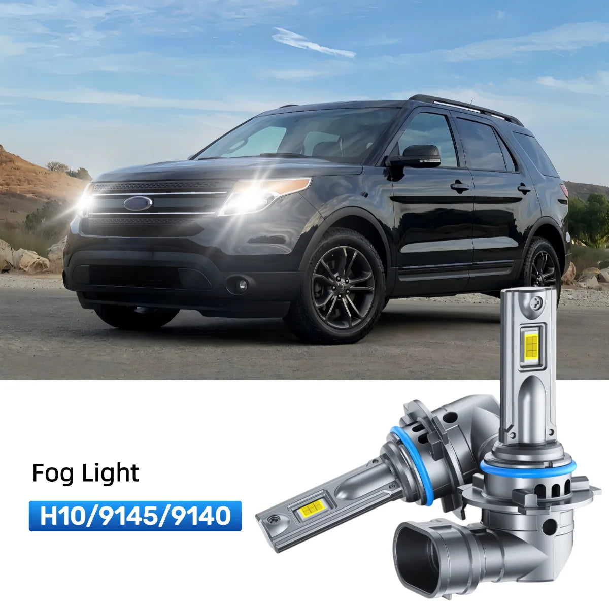 Fit for 2006-2010 Ford Explorer H13 LED Headlight Bulbs Upgrade | Brighter and Safer