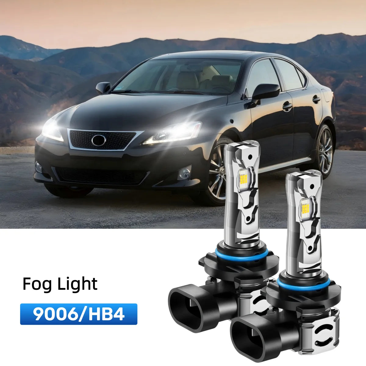 Fit for 2006-2010 Lexus IS 250 H11 9005 LED Headlight Bulbs Upgrade | Brighter and Safer