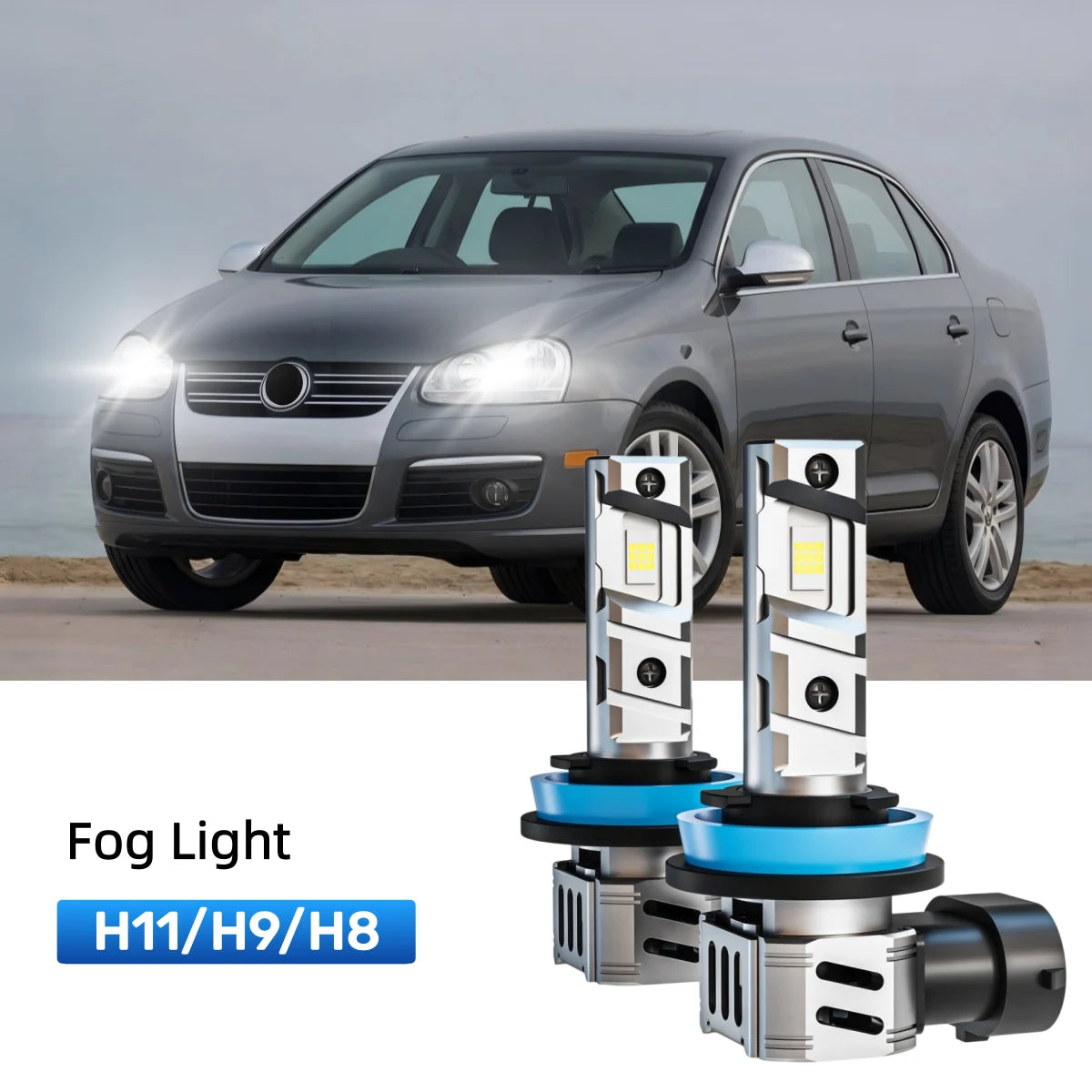 Best H11 LED fog light bulbs replacement for 2006 Volkswagen Jetta