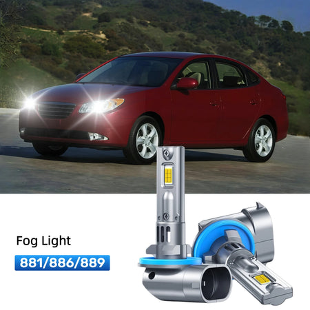 Best 881 LED fog light bulbs replacement for 2007-2008 Hyundai Elantra
