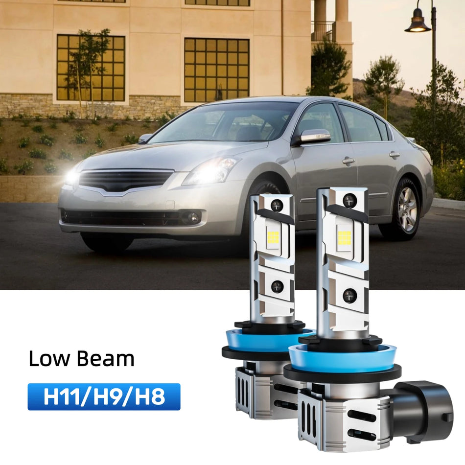 Best H11 LED low beam bulbs replacement for 2007-2008 Nissan Altima
