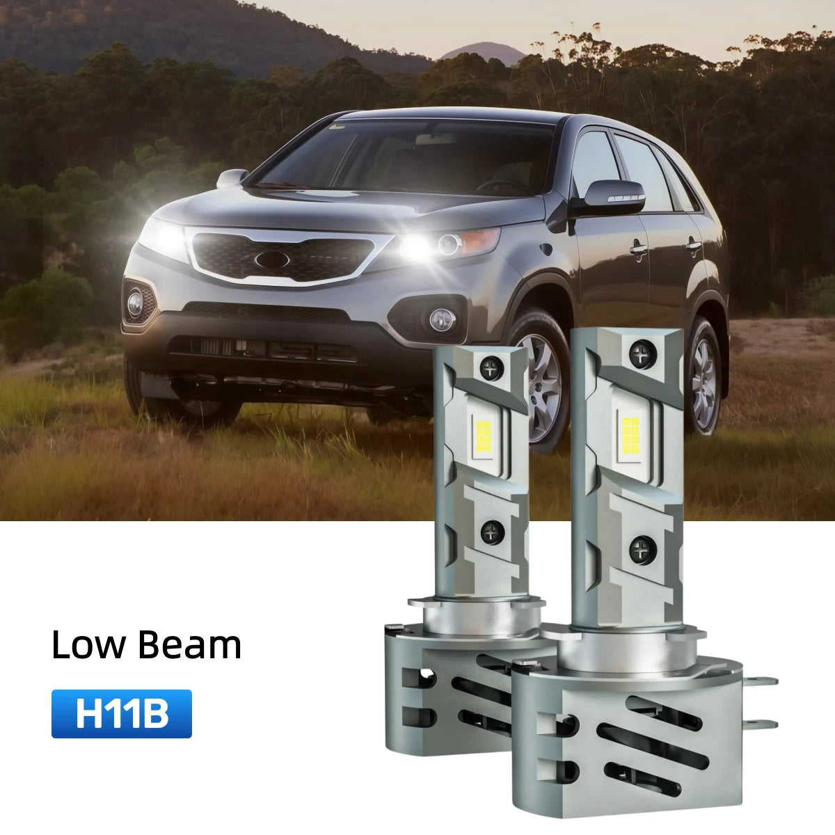 Best H11B LED low beam bulbs replacement for 2007-2009 Kia Sorento