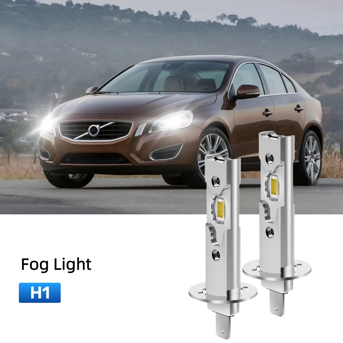 Fit for 2007-2009 Volvo S60 H11 LED Headlight Bulbs Upgrade | Brighter and Safer
