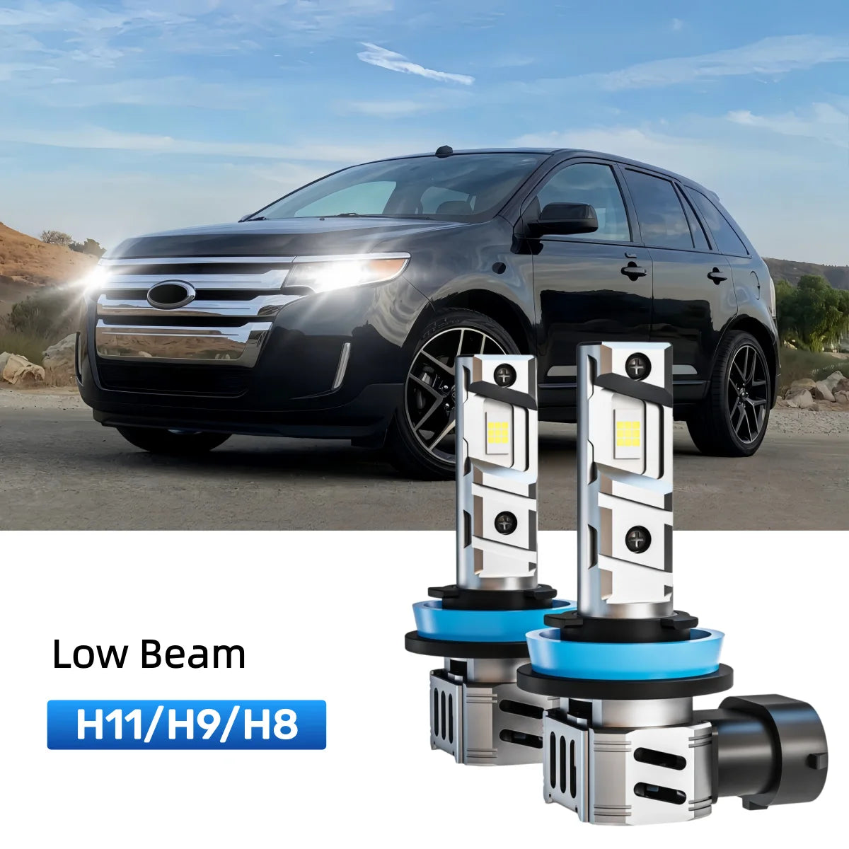 Best H11 LED low beam bulbs replacement for 2007-2010 Ford Edge