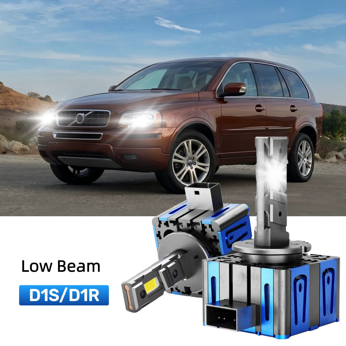 Fit for 2007-2012 Volvo XC90 H7 H11 LED Headlight Bulbs Upgrade | Brighter and Safer
