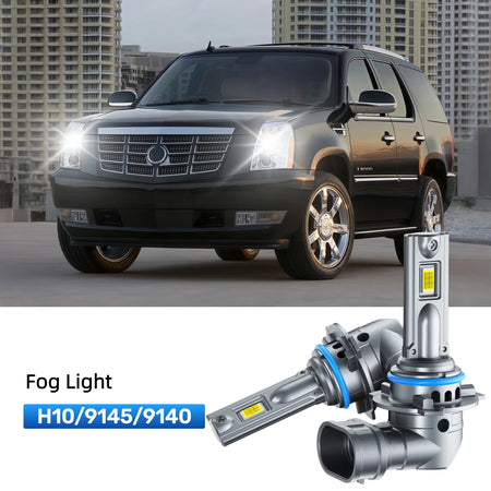 Best H10 LED fog light bulbs replacement for 2007-2013 Cadillac Escalade