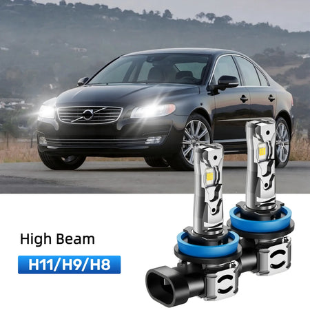 Best H11 LED high beam bulbs replacement for 2007-2013 Volvo S80