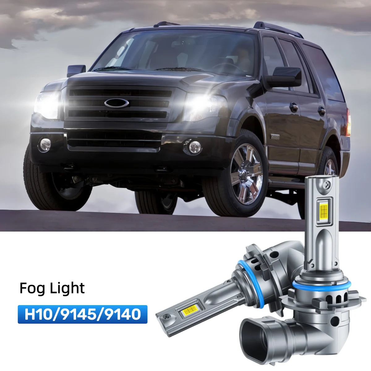 Fit for 2007-2014 Ford Expedition H13 LED Headlight Bulbs Upgrade | Brighter and Safer