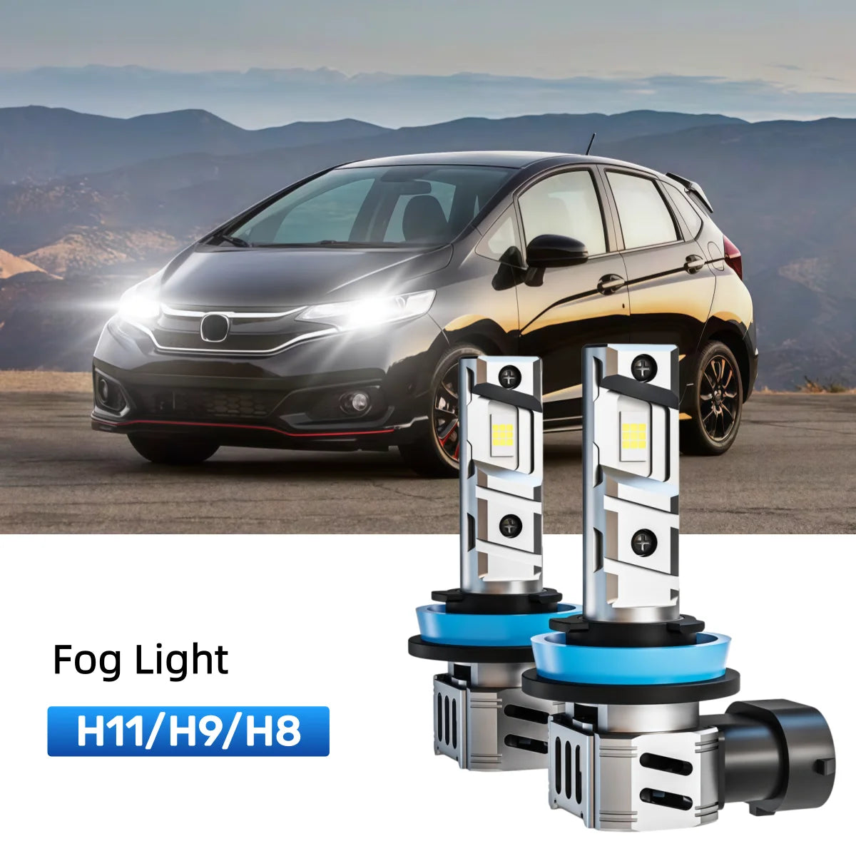 Fit for 2007-2020 Honda Fit H4/9003 LED Headlight Bulbs Upgrade | Brighter and Safer
