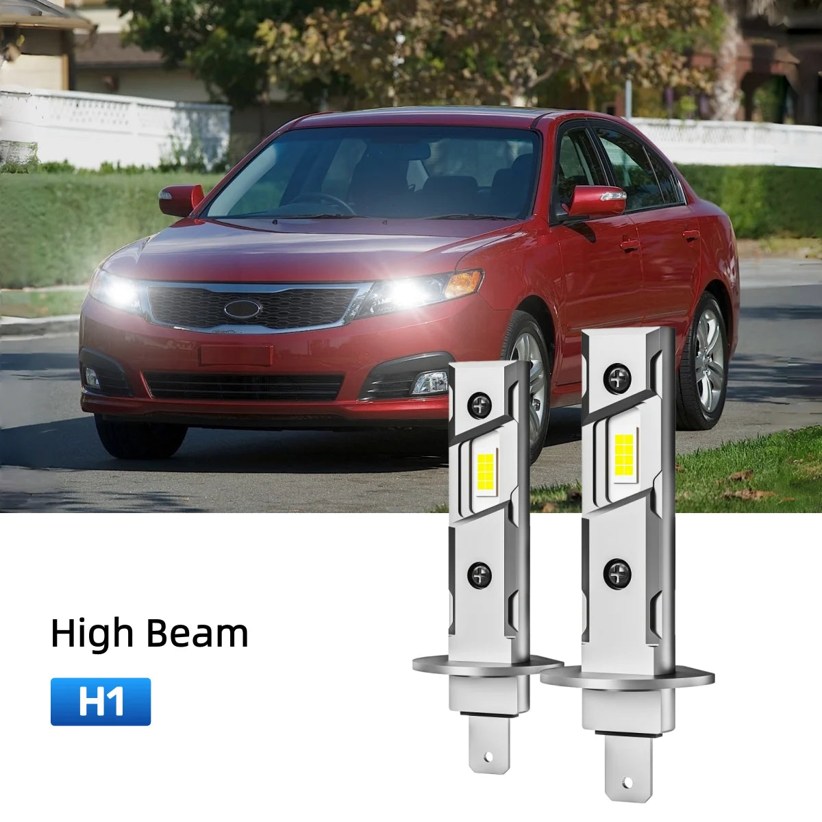 Best H1 LED high beam bulbs replacement for 2007 Kia Optima