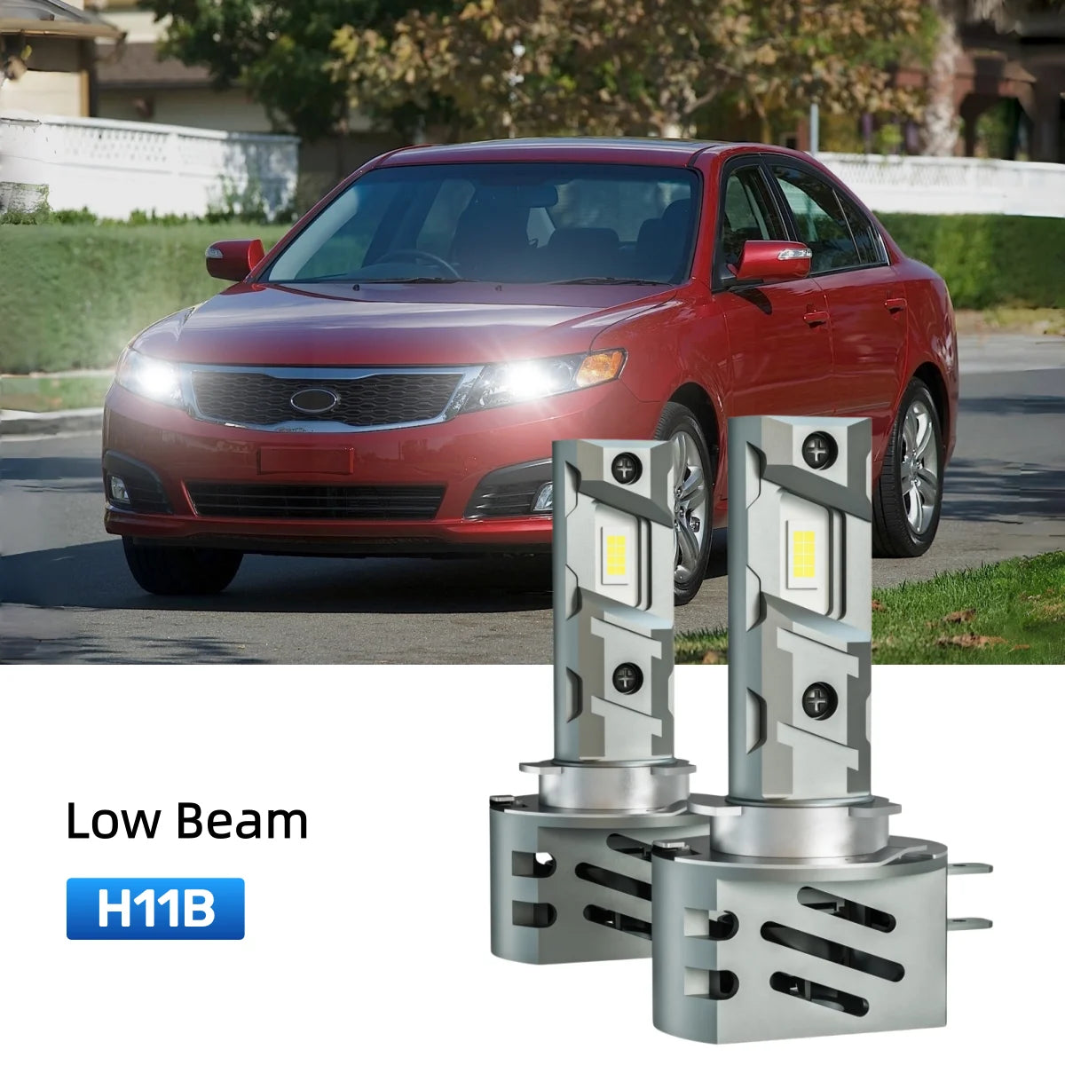 Best H11B LED low beam bulbs replacement for 2007 Kia Optima
