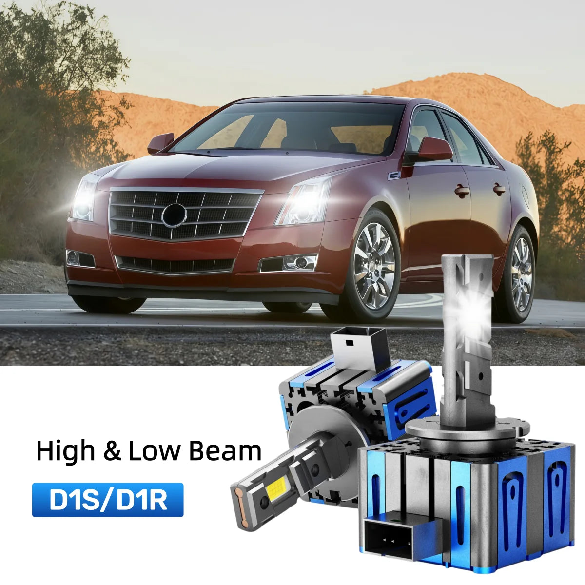 Best D1S LED headlight bulbs replacement for 2008-2013 Cadillac CTS