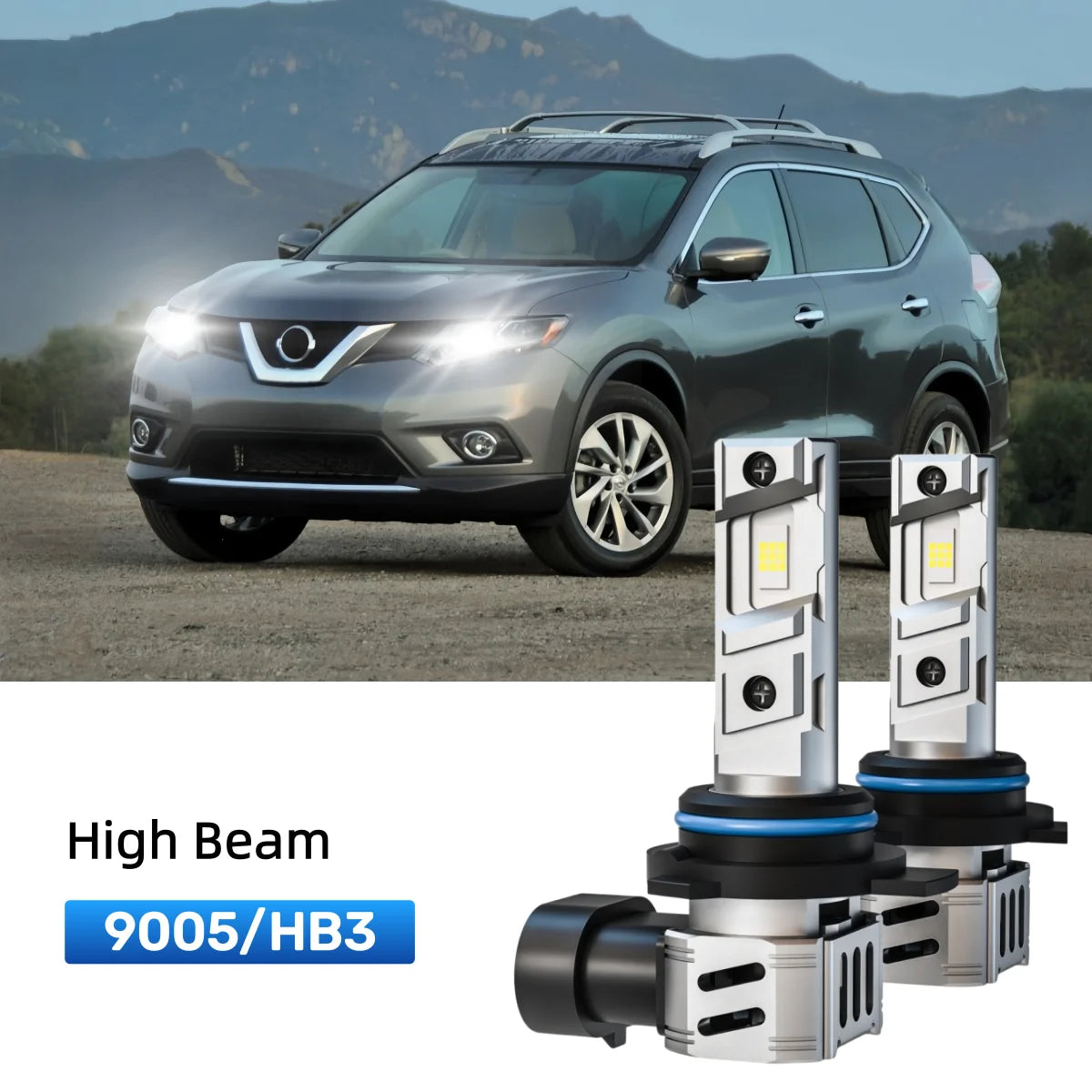 Best 9005 LED high beam bulbs replacement for 2008-2013 Nissan Rogue