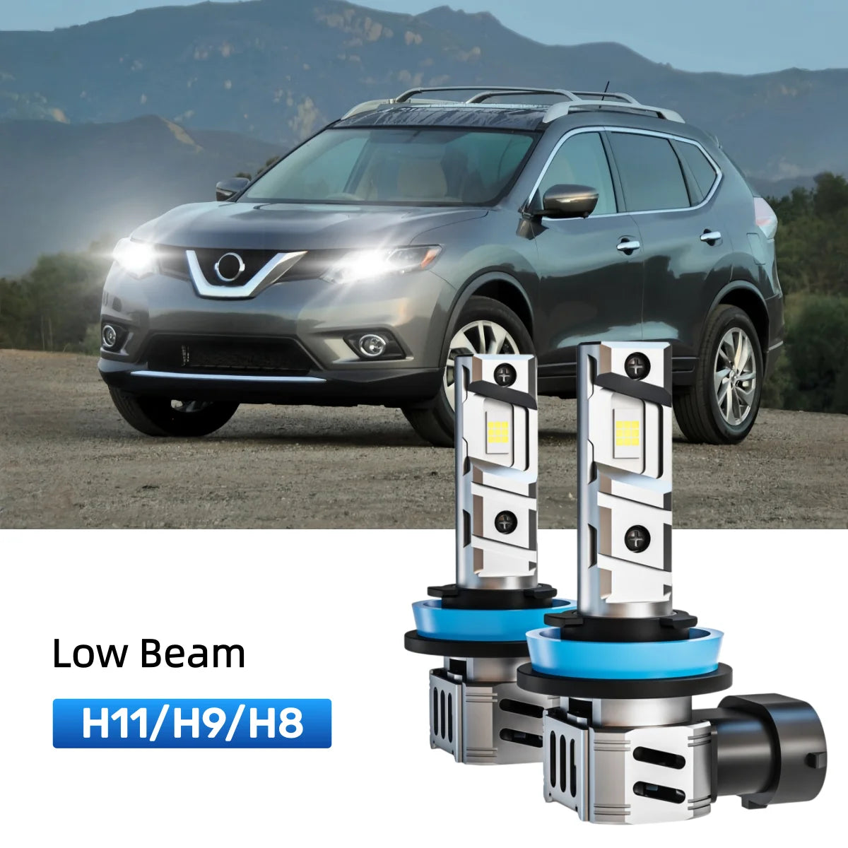 Best H11 LED low beam bulbs replacement for 2008-2013 Nissan Rogue