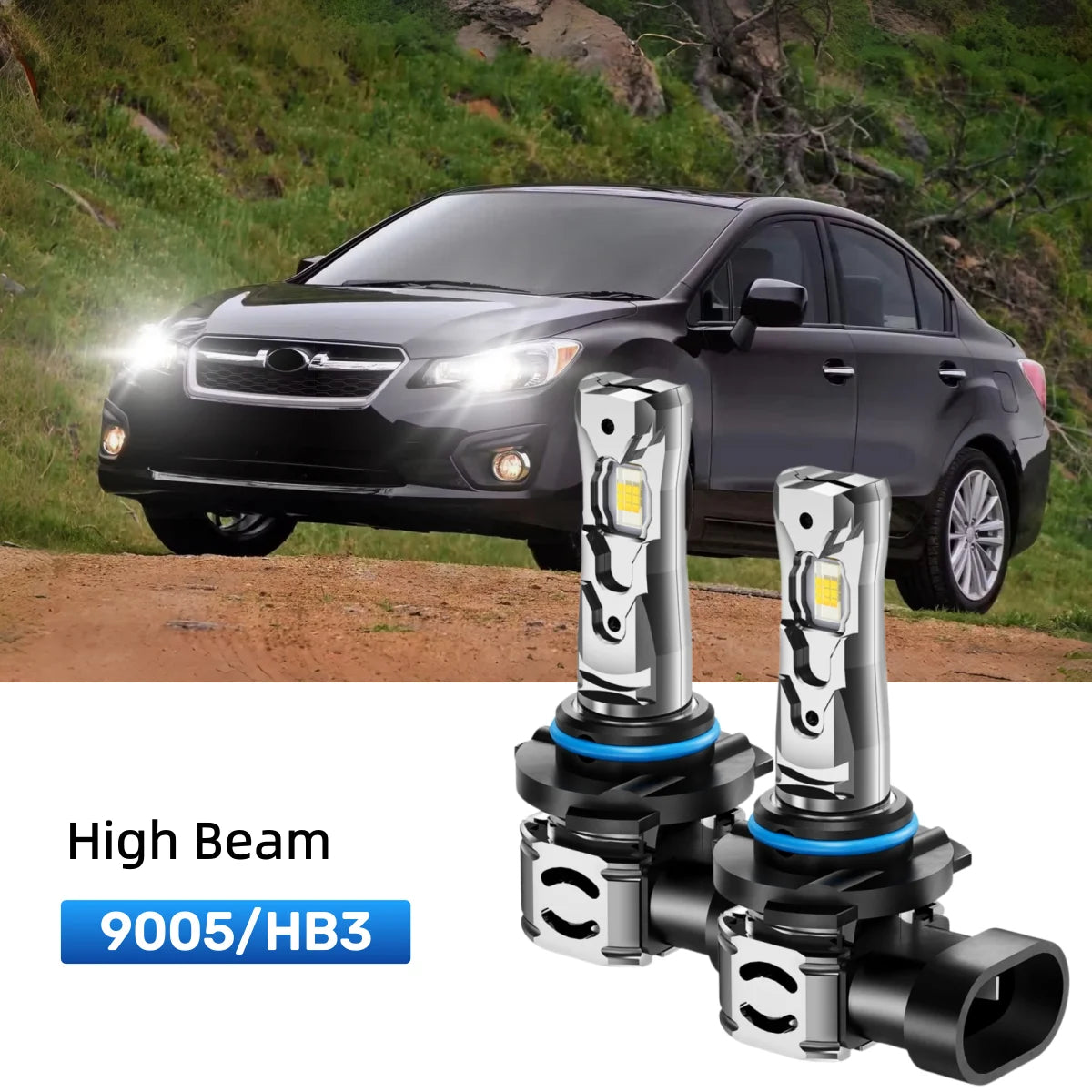 Best 9005 LED high beam bulbs replacement for 2008-2014 Subaru Impreza