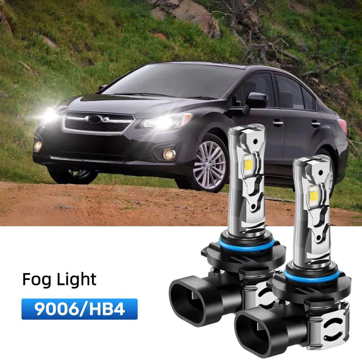 Best 9006 LED fog light bulbs replacement for 2008-2014 Subaru Impreza