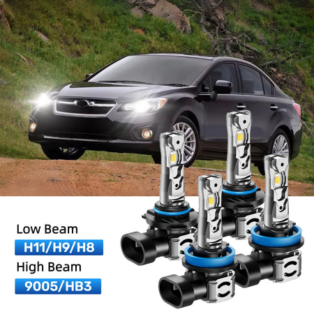 Best LED headlight bulbs replacement for 2008-2014 Subaru Impreza