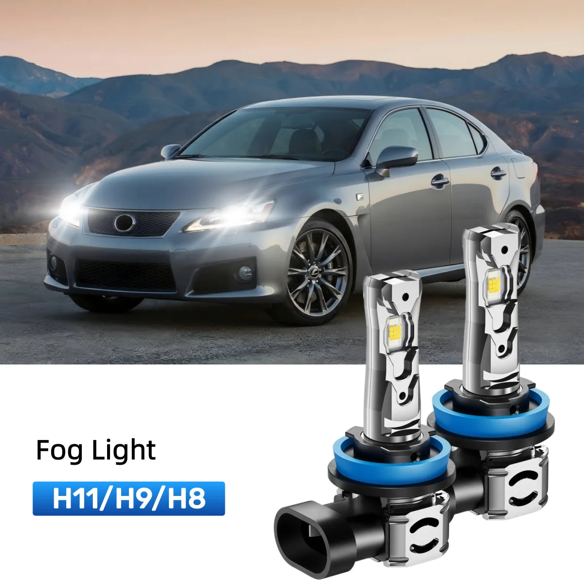 Fit for 2008-2014 Lexus IS F 9005 LED Headlight Bulbs Upgrade | Brighter and Safer