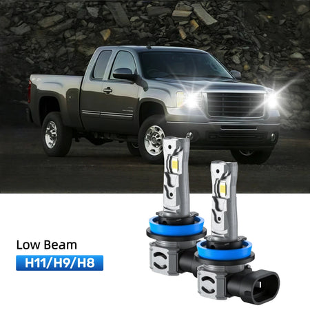 RIMTHIN H11 LED Low Beam Bulbs Fit for 2008-2014 GMC Sierra 2500 HD