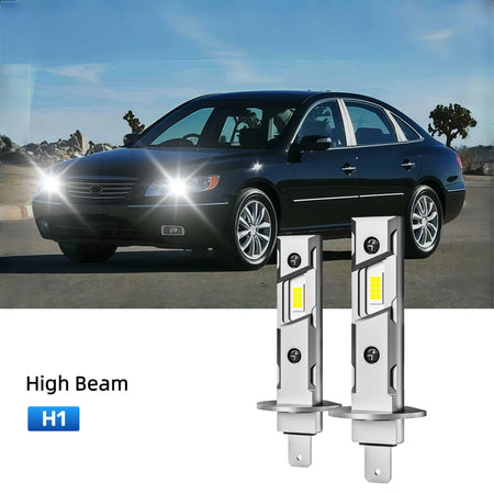 Best H1 LED high beam bulbs replacement for 2009-2010 Hyundai Sonata