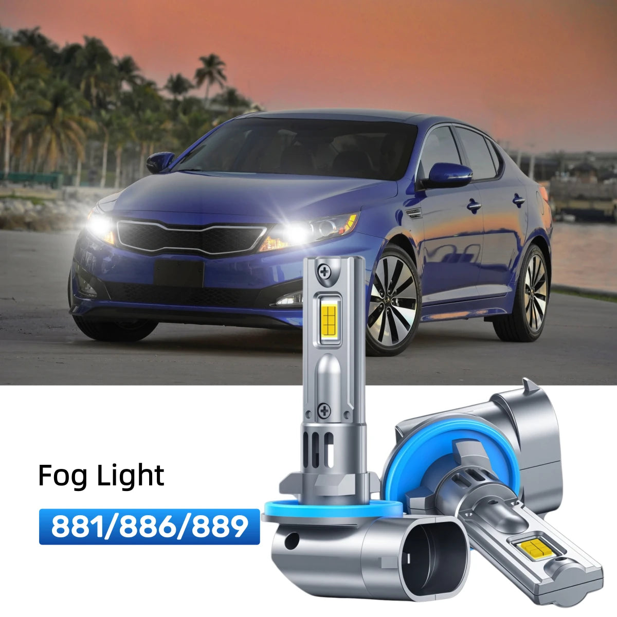 Best 881 LED fog light bulbs replacement for 2009-2010 Kia Optima