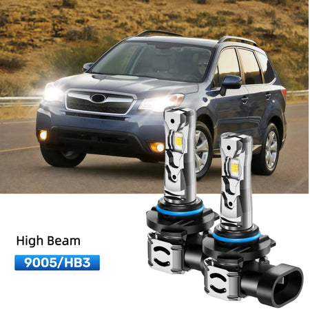 Best 9005 LED high beam bulbs replacement for 2009-2013 Subaru Forester