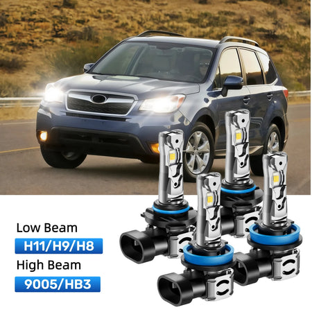 Best LED headlight bulbs replacement for 2009-2013 Subaru Forester