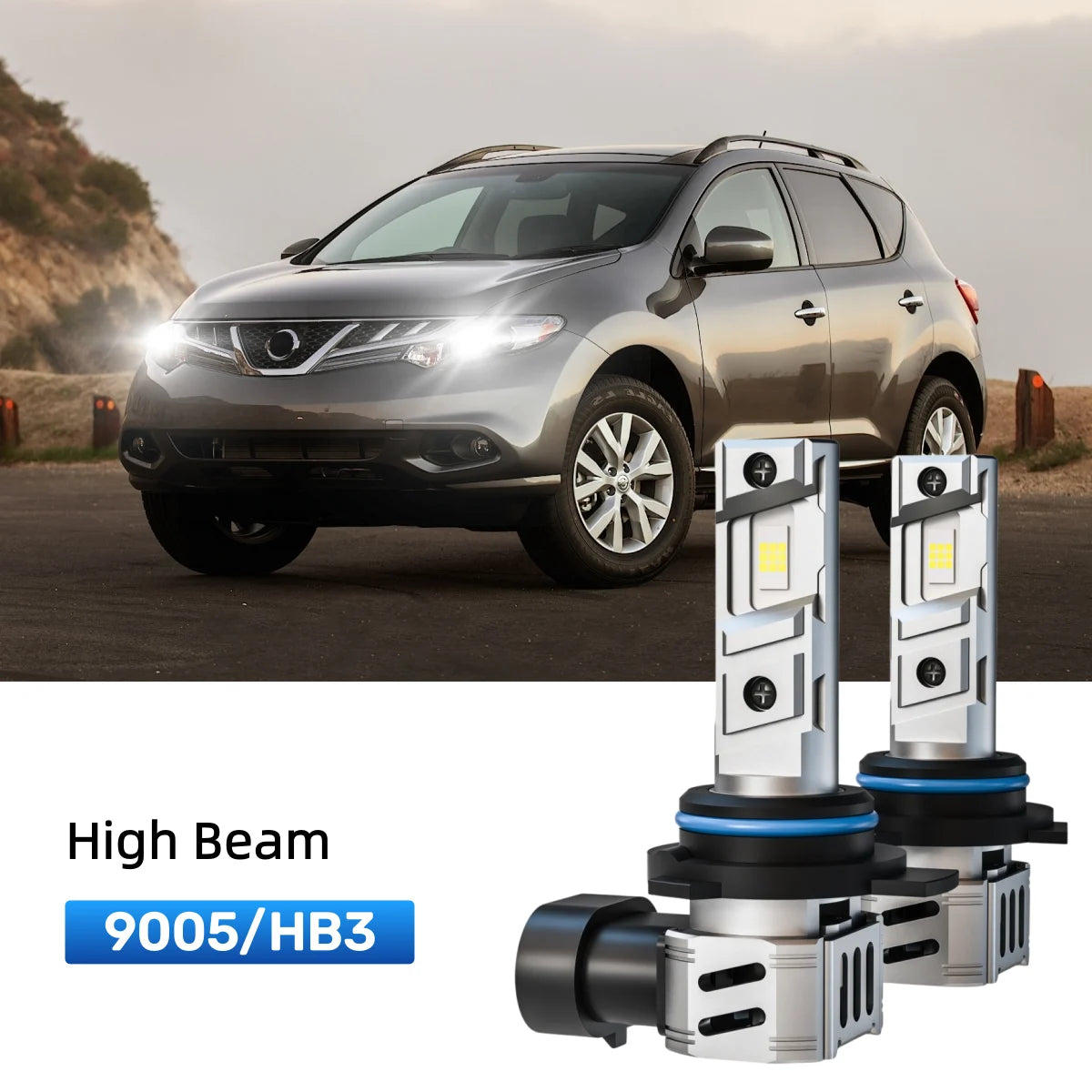 Best 9005 LED high beam bulbs replacement for 2009-2014 Nissan Murano