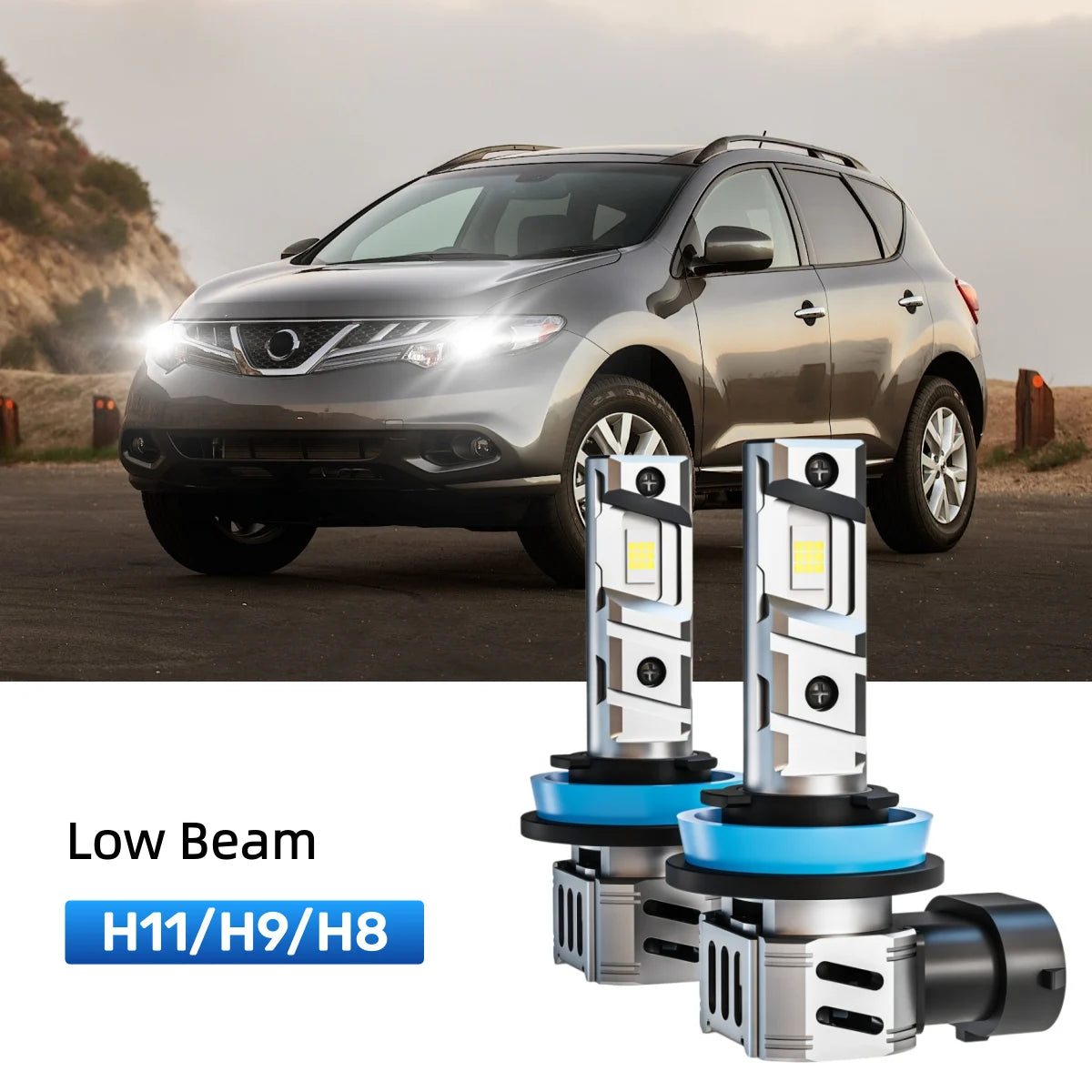 Best H11 LED low beam bulbs replacement for 2009-2014 Nissan Murano