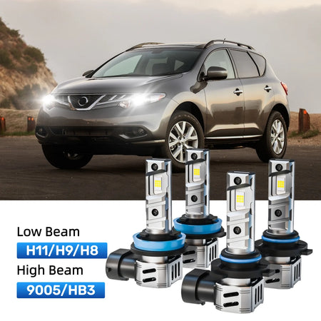 Best LED headlight bulbs replacement for 2009-2014 Nissan Murano