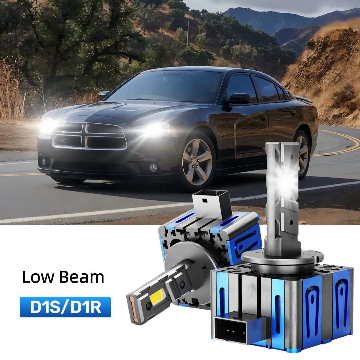 Fit for 2009 Dodge Charger 9005 9006 LED Headlight Bulbs Upgrade | Brighter and Safer