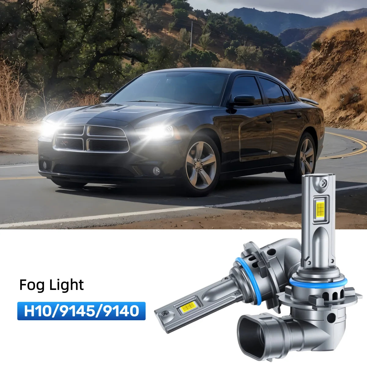 Fit for 2009 Dodge Charger 9005 9006 LED Headlight Bulbs Upgrade | Brighter and Safer