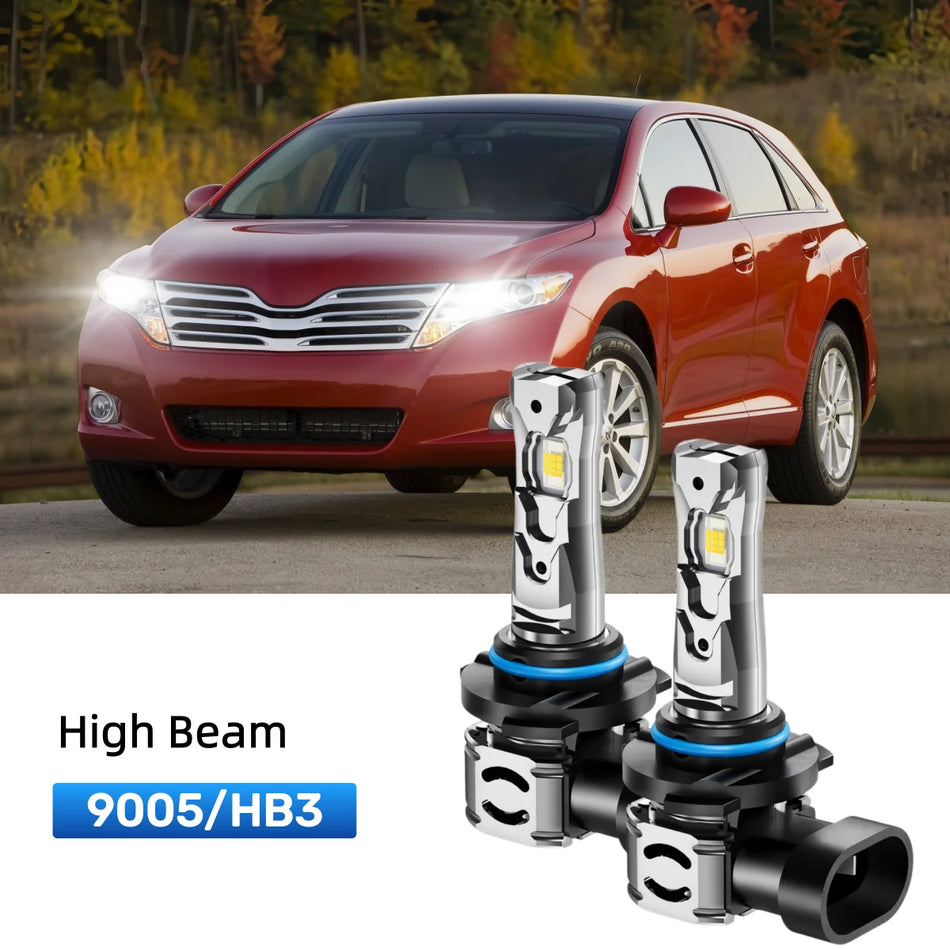 Best 9005 LED high beam bulbs replacement for 2010-2012 Toyota Venza