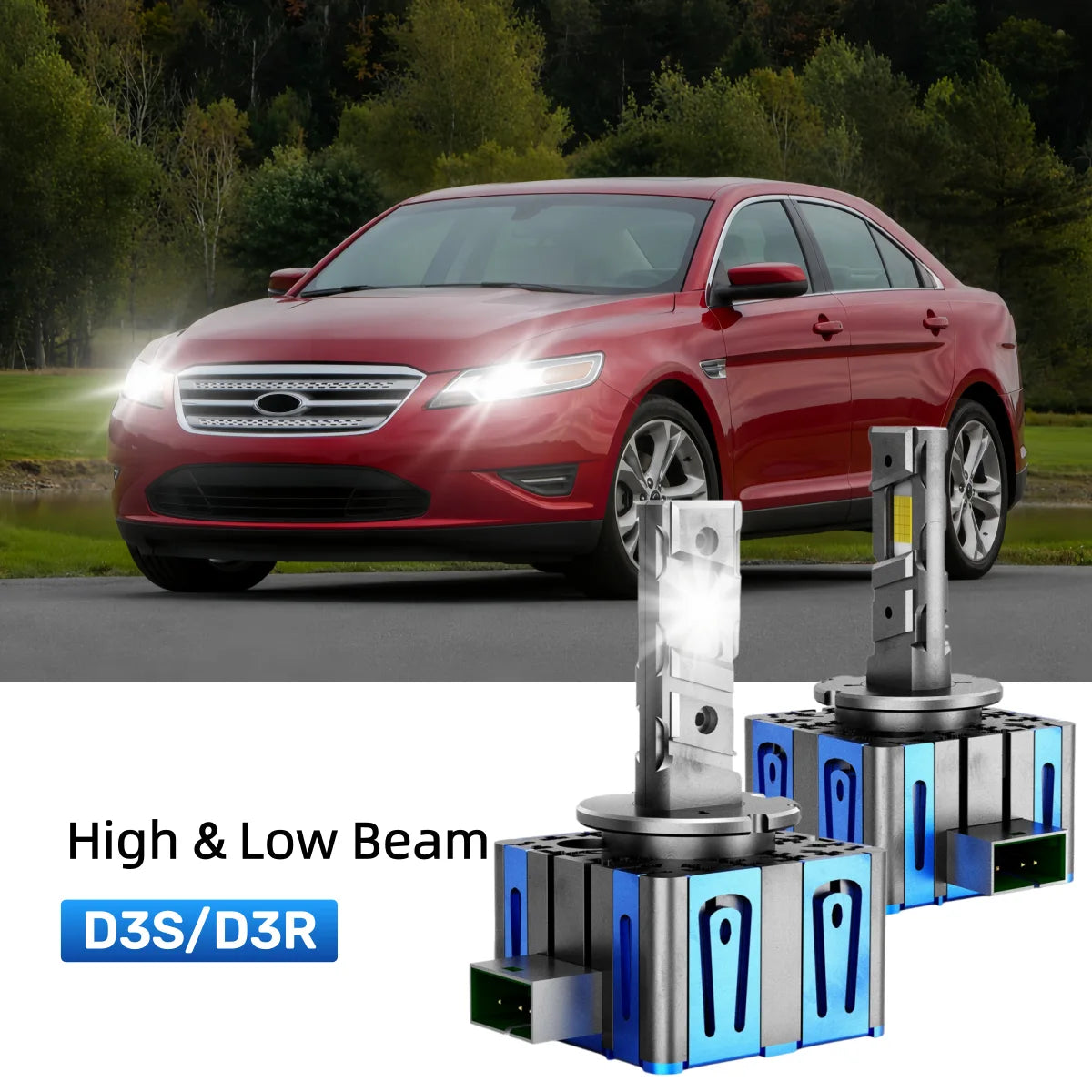 Fit for 2010-2012 Ford Taurus 9005 LED Headlight Bulbs Upgrade | Brighter and Safer