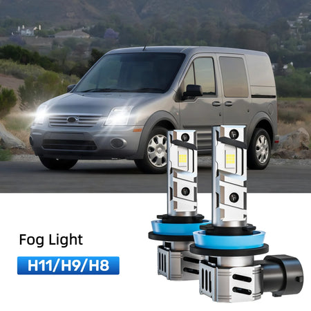 Best H11 LED fog light bulbs replacement for 2010-2013 Ford Transit Connect