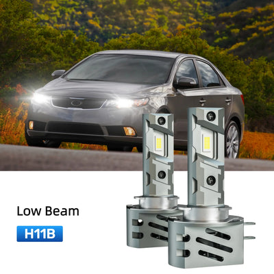 Best H11B LED low beam bulbs replacement for 2010-2013 Kia Forte