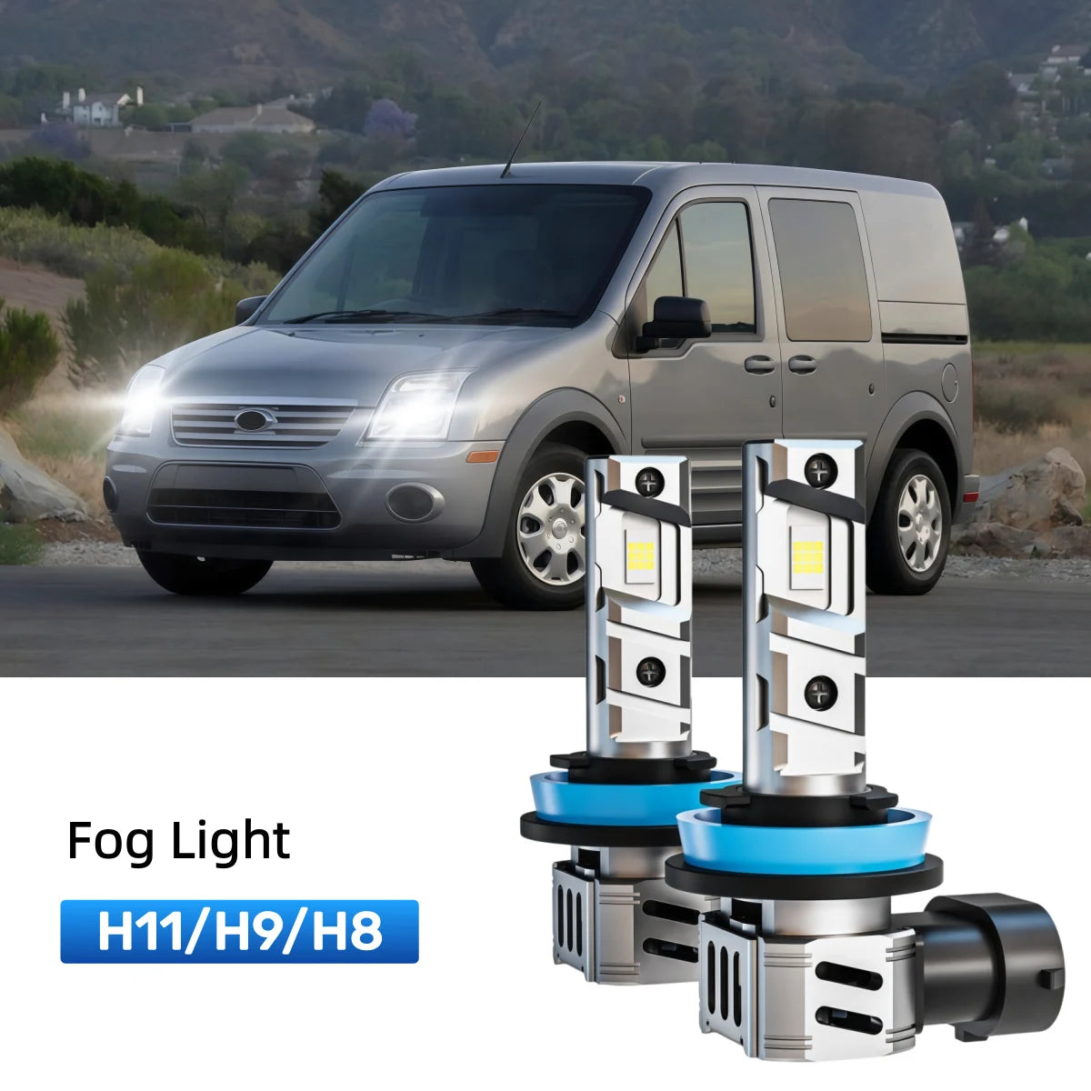 Fit for 2010-2013 Ford Transit Connect H13 LED Headlight Bulbs Upgrade | Brighter and Safer