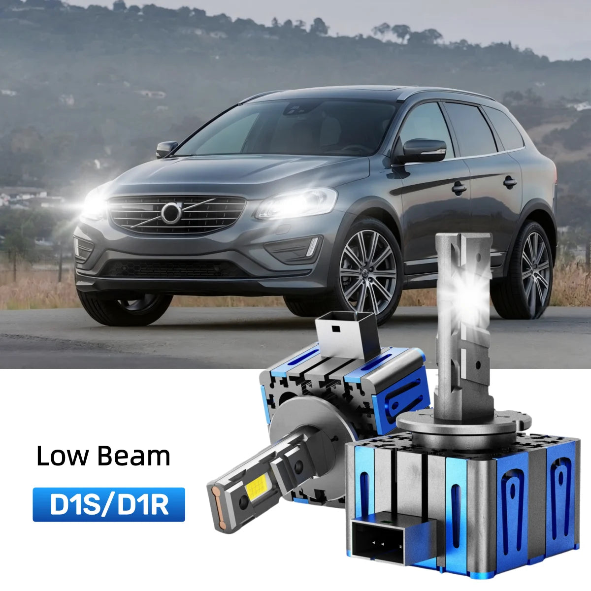 Fit for 2010-2013 Volvo XC60 H11 LED Headlight Bulbs Upgrade | Brighter and Safer