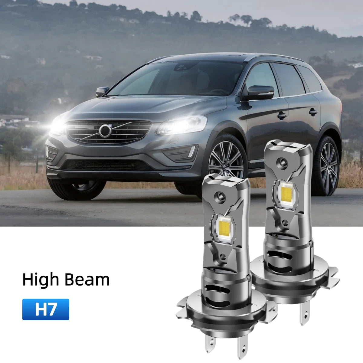 Fit for 2010-2013 Volvo XC60 H11 LED Headlight Bulbs Upgrade | Brighter and Safer