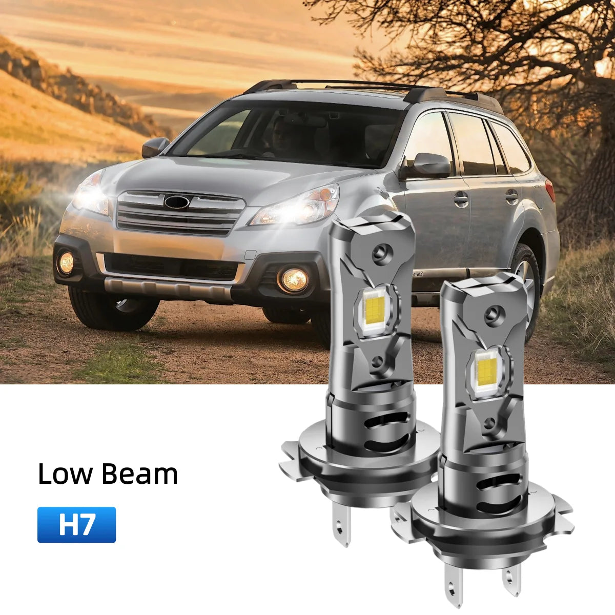 Best H7 LED low beam bulbs replacement for 2010-2014 Subaru Outback