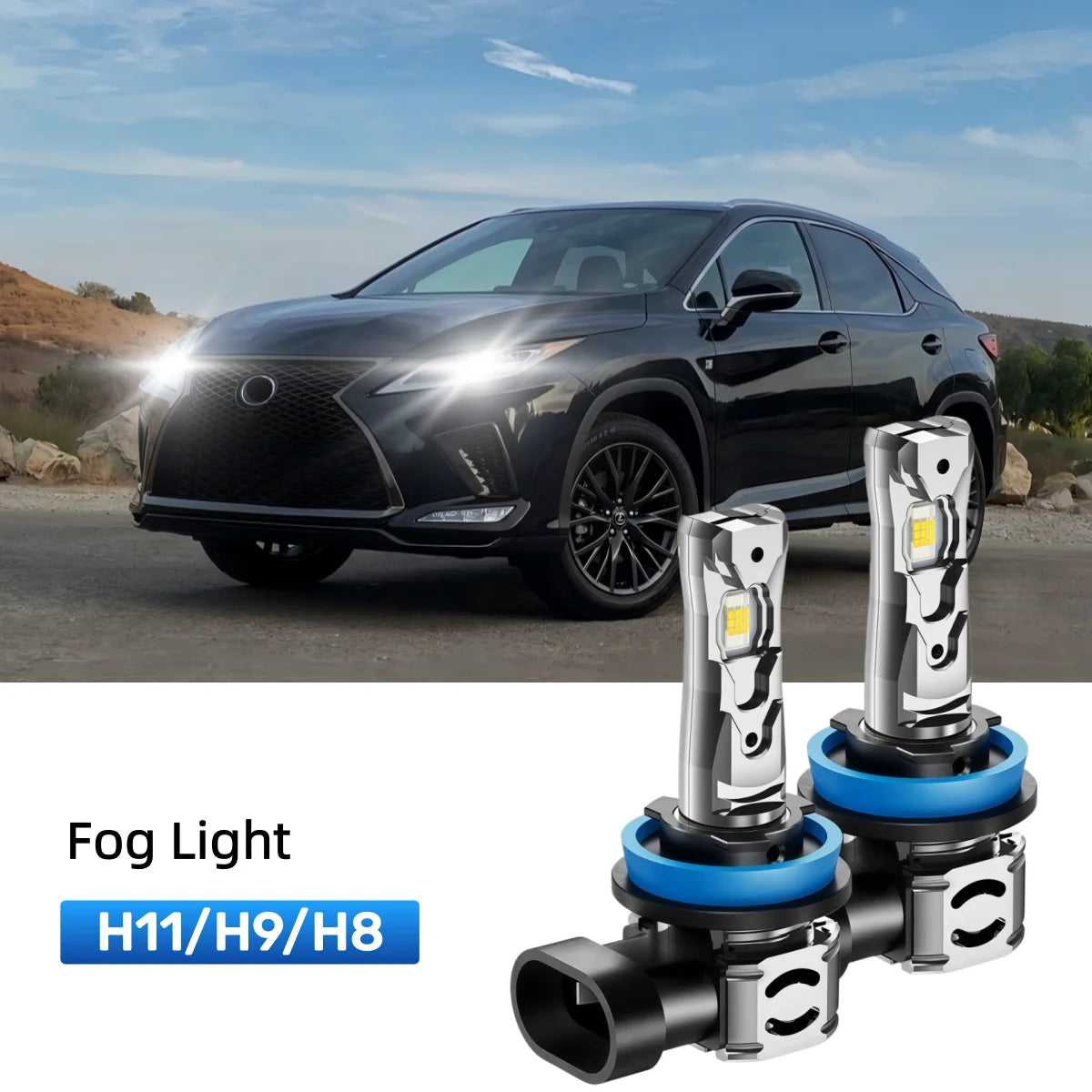 Fit for 2010-2015 Lexus RX350 H11 9005 LED Headlight Bulbs Upgrade | Brighter and Safer