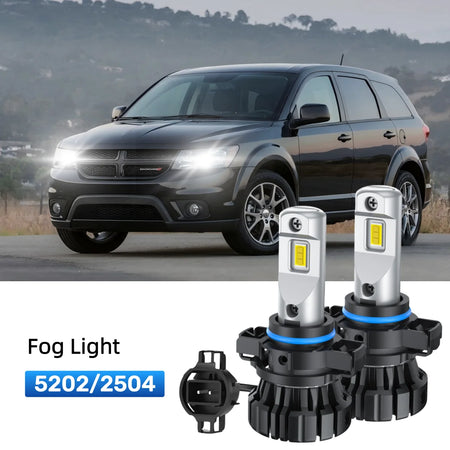 Best 5202 LED fog light bulbs replacement for 2010-2020 Dodge Journey