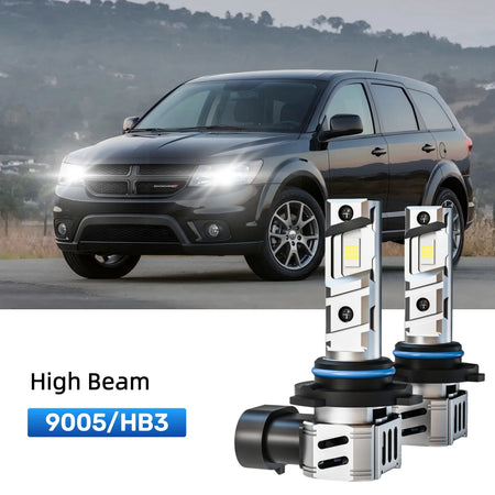 Best 9005 LED high beam bulbs replacement for 2010-2020 Dodge Journey